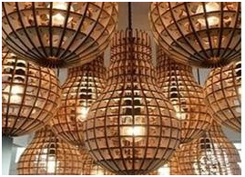 Lasersnijdende lamp Laser cutting lamp