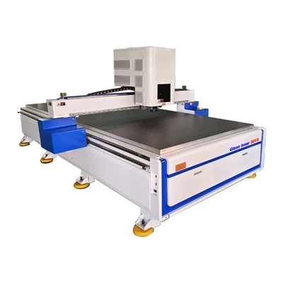 Laser graveur voor grote glazen wandwand