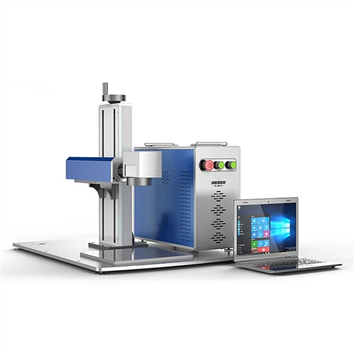 Draagbare kleine 50W fiberlasermarkeermachine